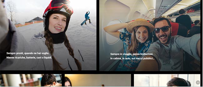 reed muule in viaggio mentre scii